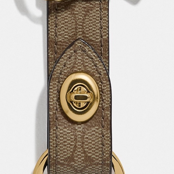 Coach Trigger Snap Bag Charm In Signature Canvas - Picture 3 of 5